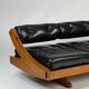 Vintage leather sofa daybed GS 195 by Gianni Songia for Sormani