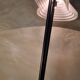 Memphis stijl milan style desk lamp, art nouveau molded glass 1970 to 80