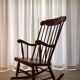 Rocking chair in blond wood
