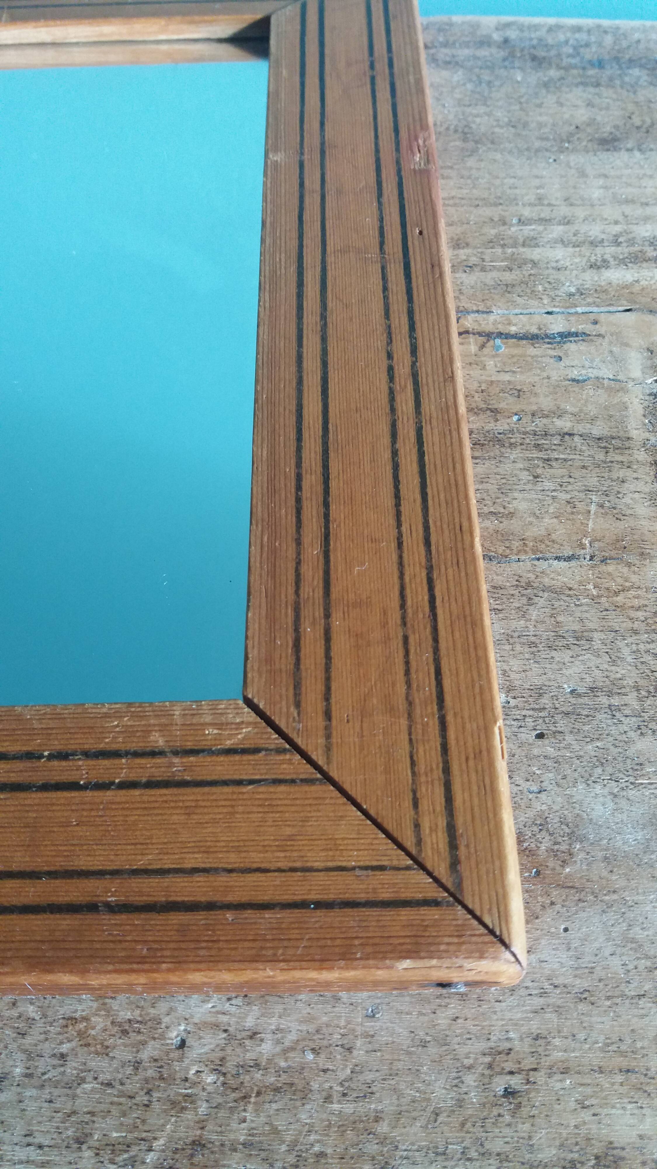 Wooden frame mirror 24 x 17.7