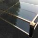 Pierre Vandel two-tier coffee table in lacquered metal and glass