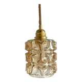 Vintage amber glass pendant lamp or pendant lamp