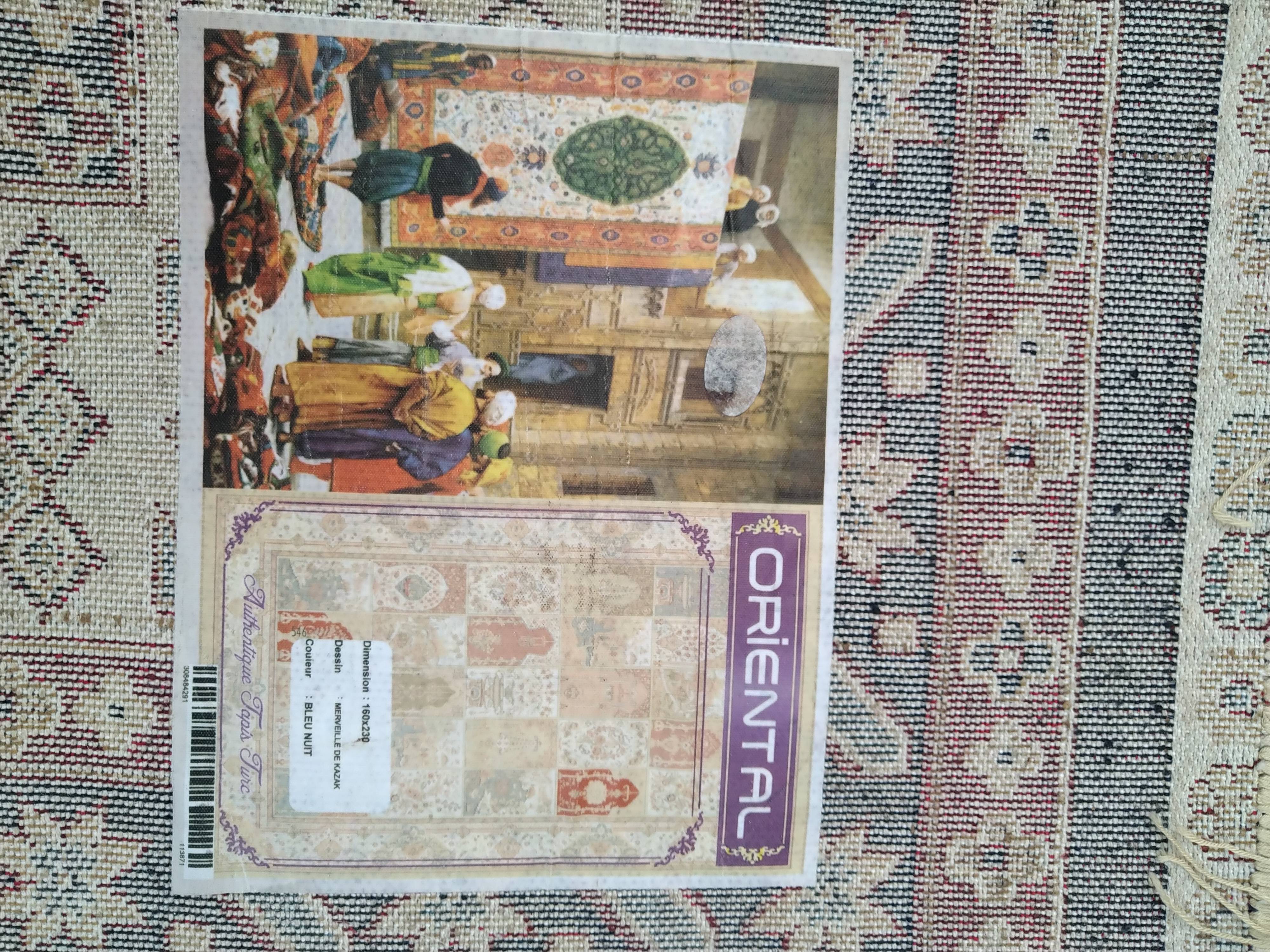 oriental carpet midnight blue 160*320 cm