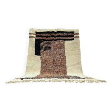 Handmade traditional pure wool Berber rug size 2/3m.