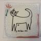 Vide pocket glass plate signed Jean Cocteau 1959 cat décor