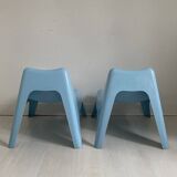 Pair of Bunso children's outdoor armchairs by Ikea Design Thomas Sandell