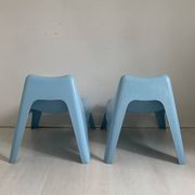 Pair of Bunso children's outdoor armchairs by Ikea Design Thomas Sandell
