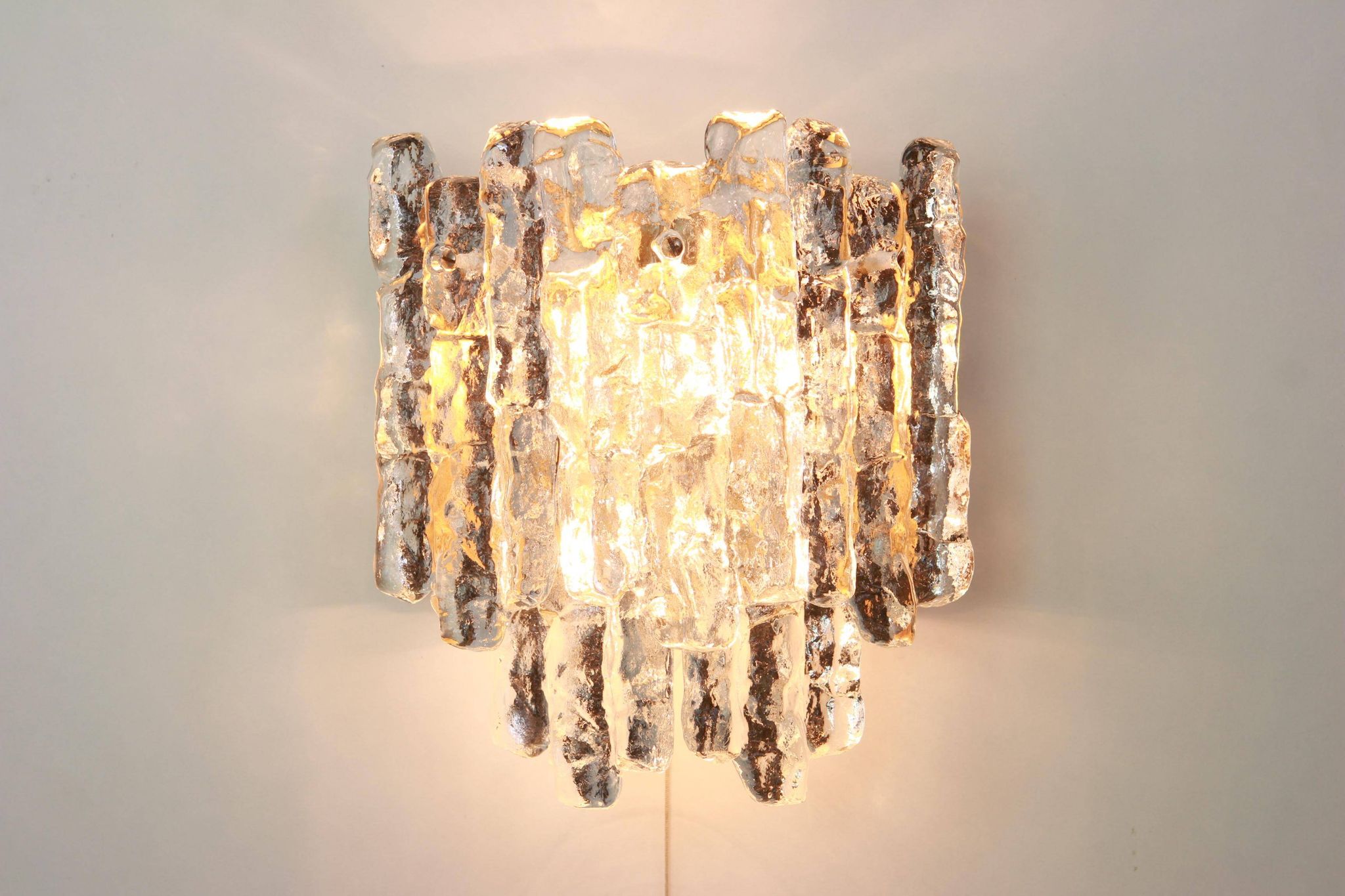 Pairs of large Kalmar wall lights, Austria, 1960s