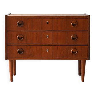 Commode scandinave en teck, années 1950-1960