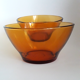 Set of amber duralex bowls