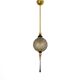 Blown Murano Glass and Brass Pendant Lamp