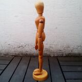 Mannequin femme articulé en bois