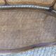 Antique Louis XV bench in solid walnut and caning
