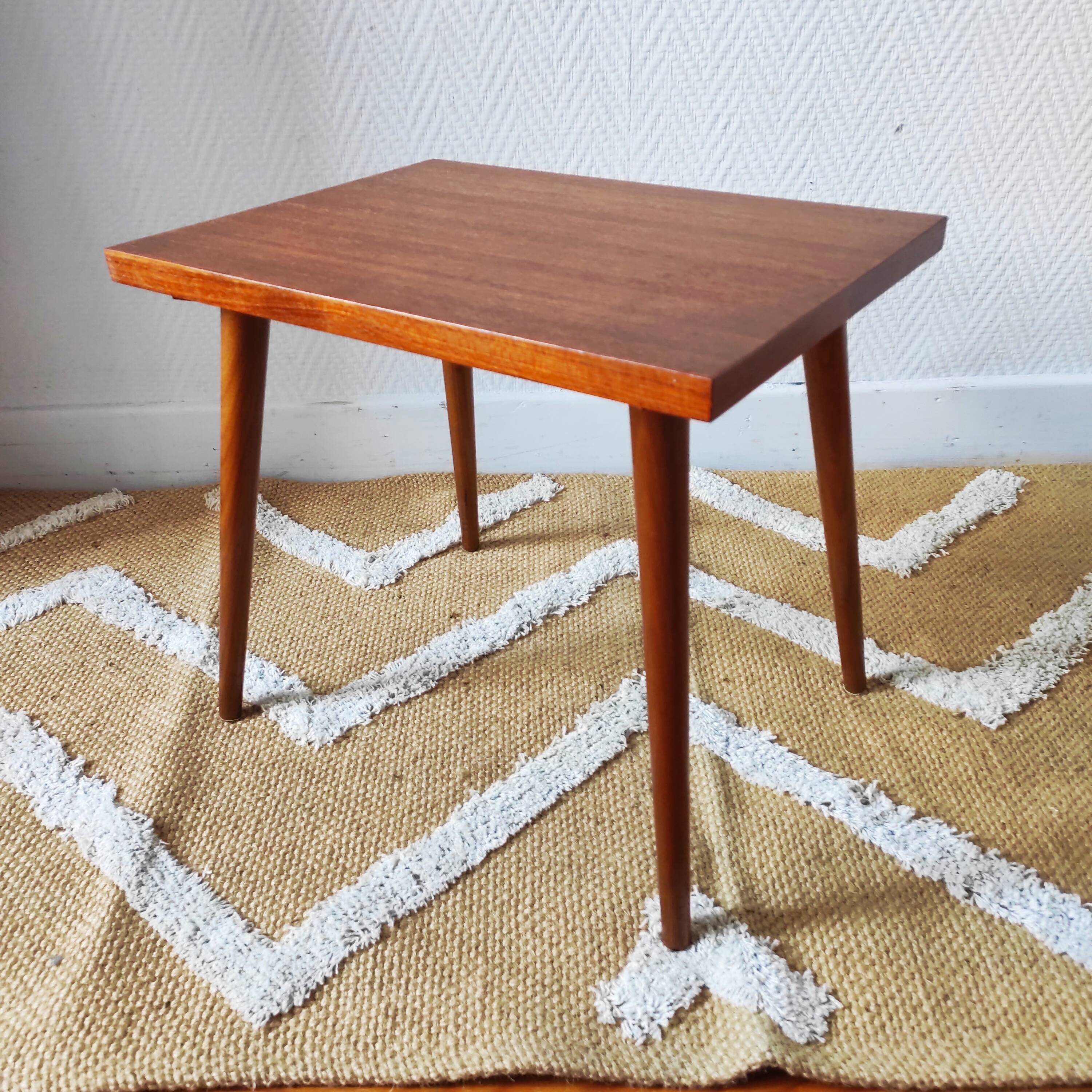 1950-60 Scandinavian style side table minimalist bedside table