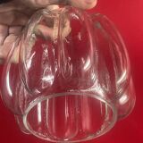 Abat jour suspension verre moulé vers 1960