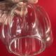 Abat jour suspension verre moulé vers 1960