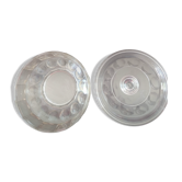Glass salad bowl + lid