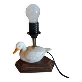 Vintage duck zoomorphic lamp base