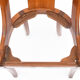 4 chaises en acajou de style Empire
