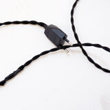 Art Deco metal and brass floor lamp