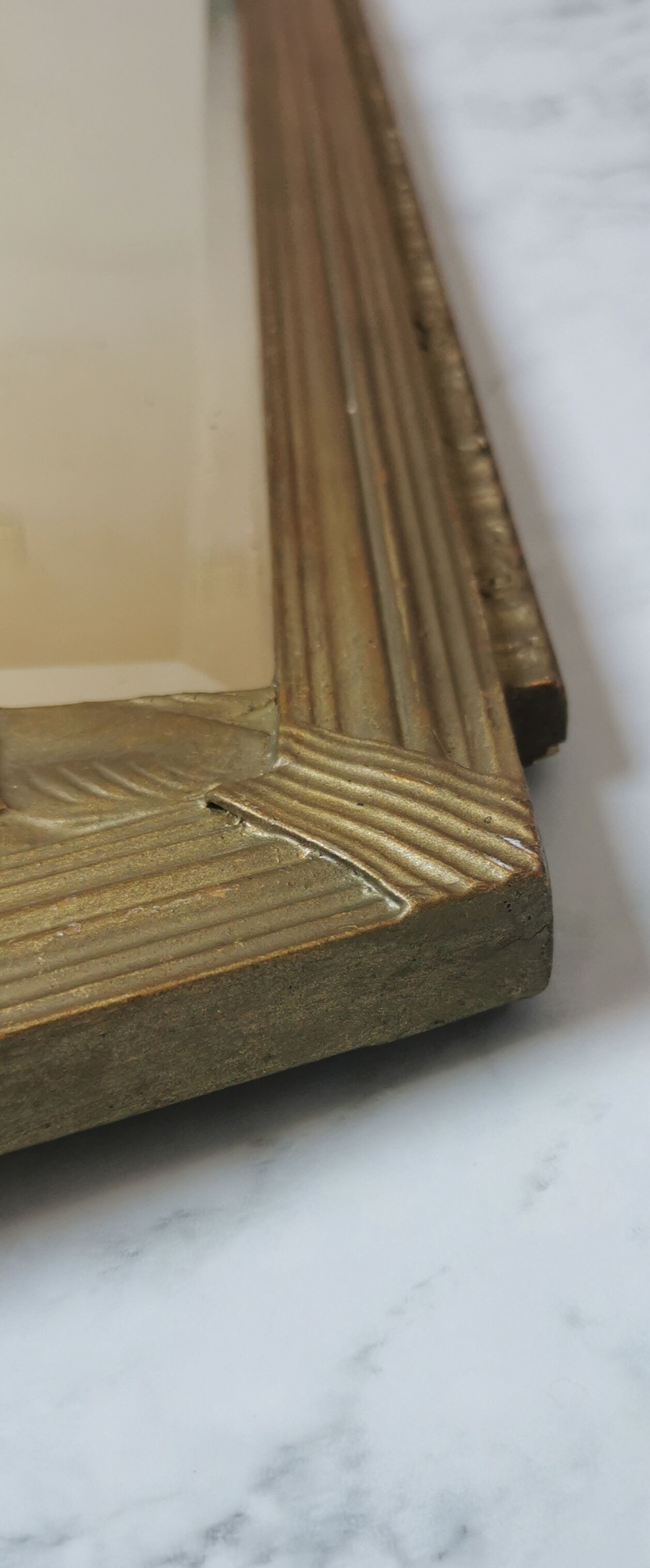 Large Art Deco mirror gilded wood  77x40cm