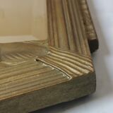Large Art Deco mirror gilded wood  77x40cm