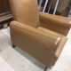 Fauteuil club skai marron