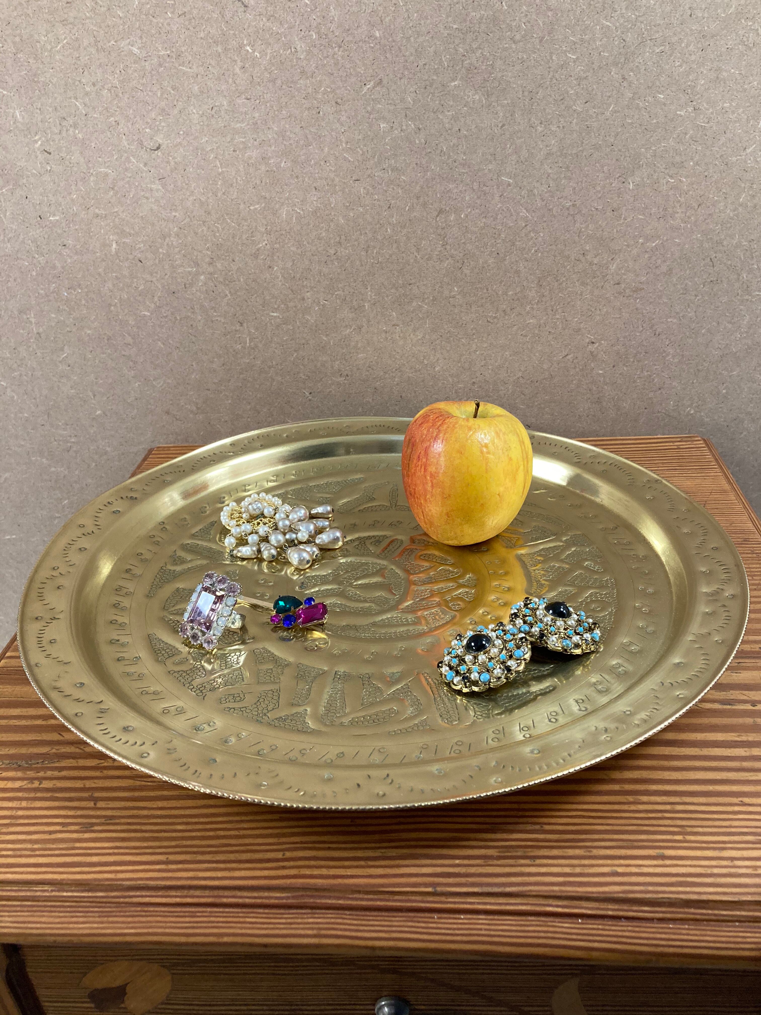 Brilliant brass dish