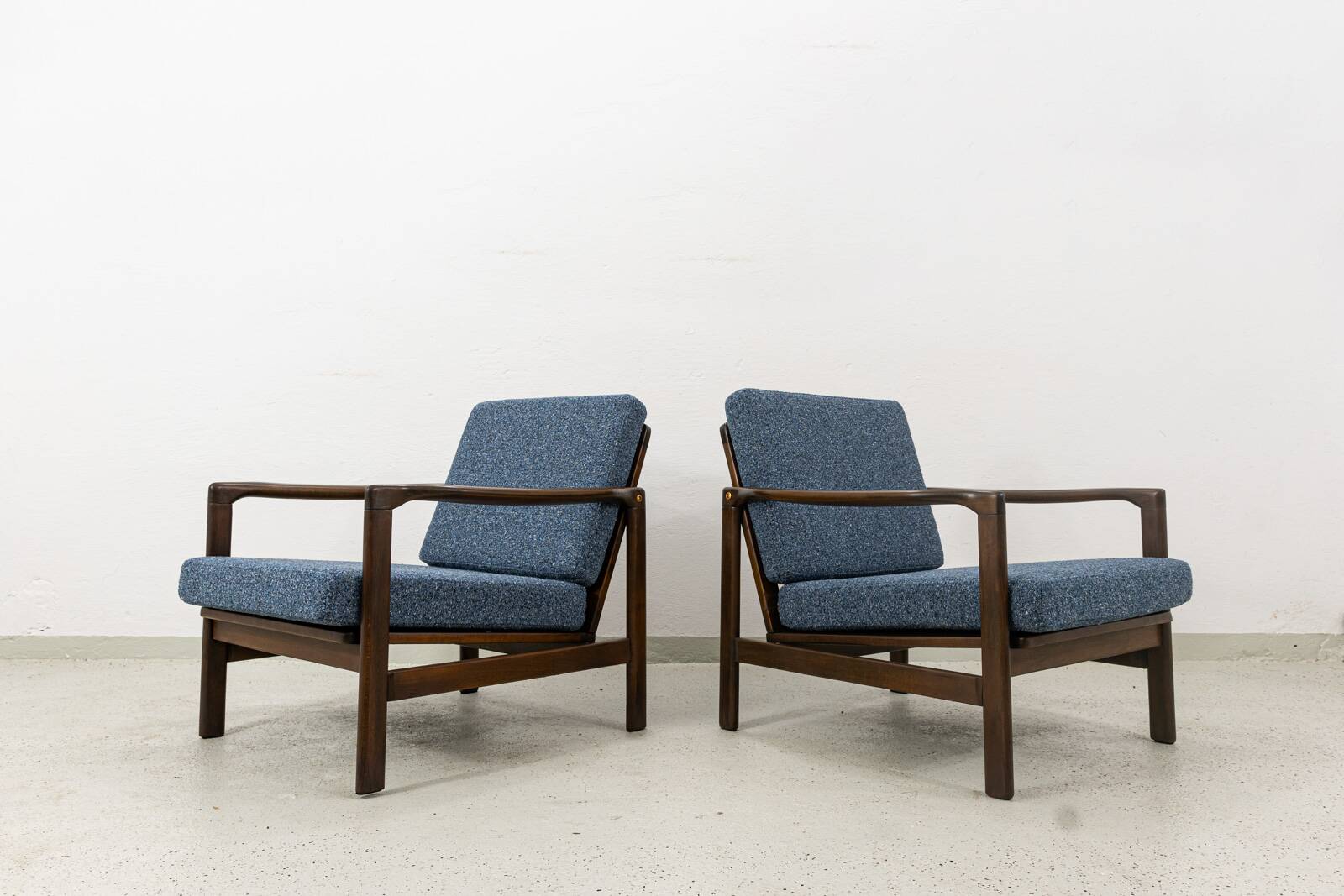 Fauteuil des années 60 par Zenon Bączyk, Pologne.