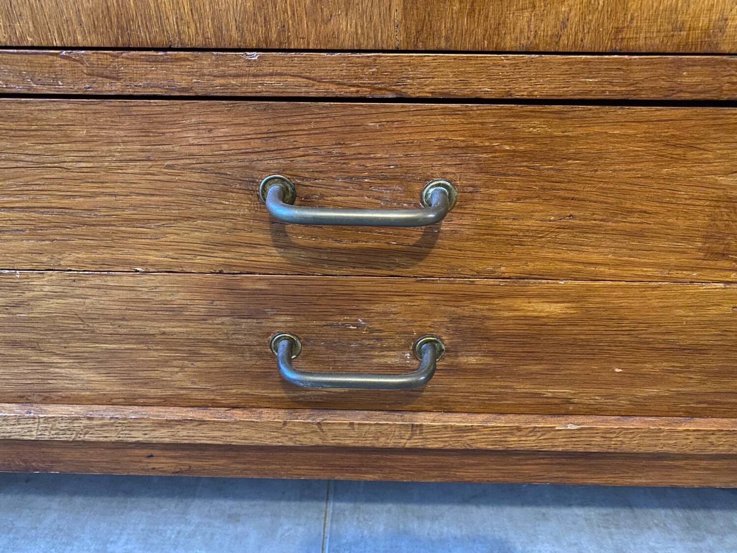 High oak sideboard, 1960s