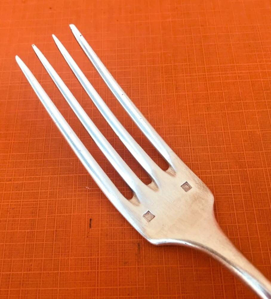 5 table forks Orfèvre Christofle Collection Fidelio baguette