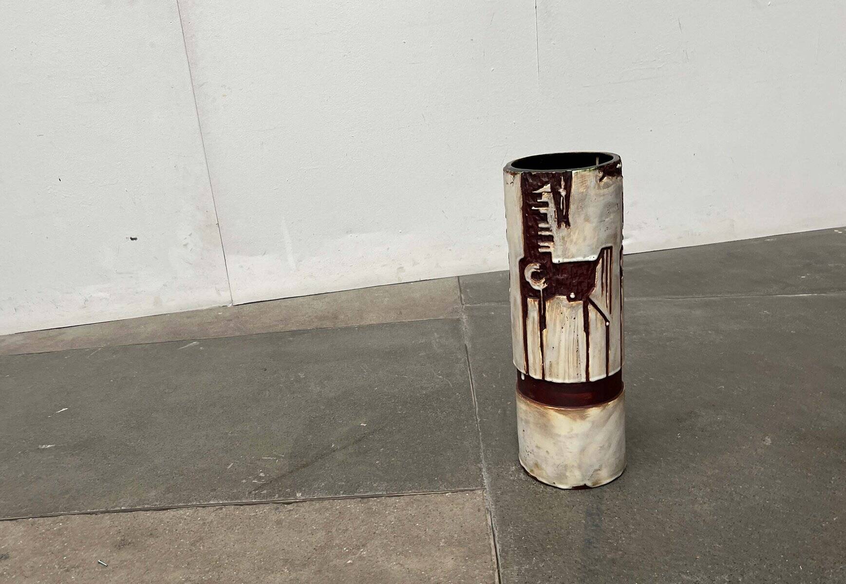 Mid-Century Modern German Studio Pottery Floor Vase by Helmut Friedrich Schäffenacker for Schäffenacker Keramik, 1960s