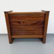 Meuble de rangement commode vintage Maison Regain en orme massif des années 80