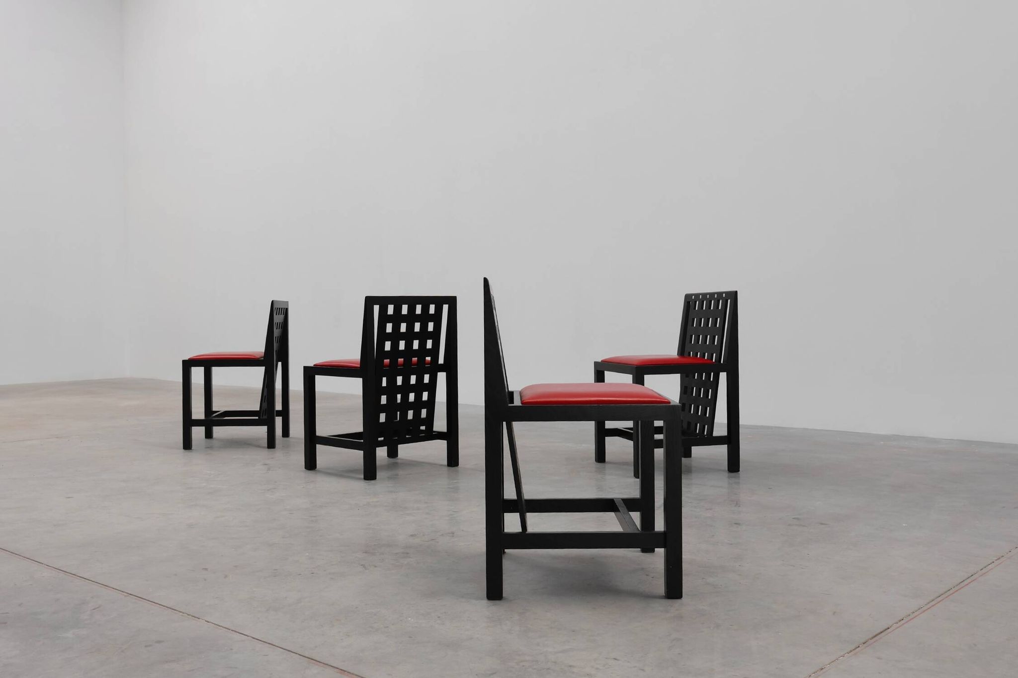 Set of 4 DS3 Dining Chairs by Charles Rennie Mackintosh for Atelier interna