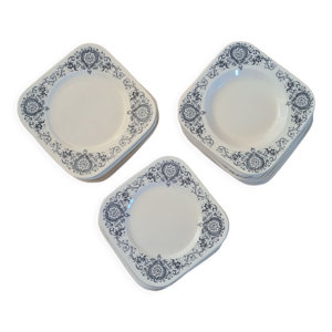 Assiettes terre de fer - longchamp