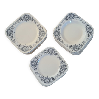 Assiettes terre de fer Longchamp Médicis