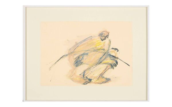 Homme accroupi'' par Daniel Arnaison