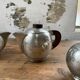 René Delavan Art Deco Pewter Teapot Set