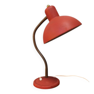 Vintage desk lamp with a swan neck from the 1950s.
