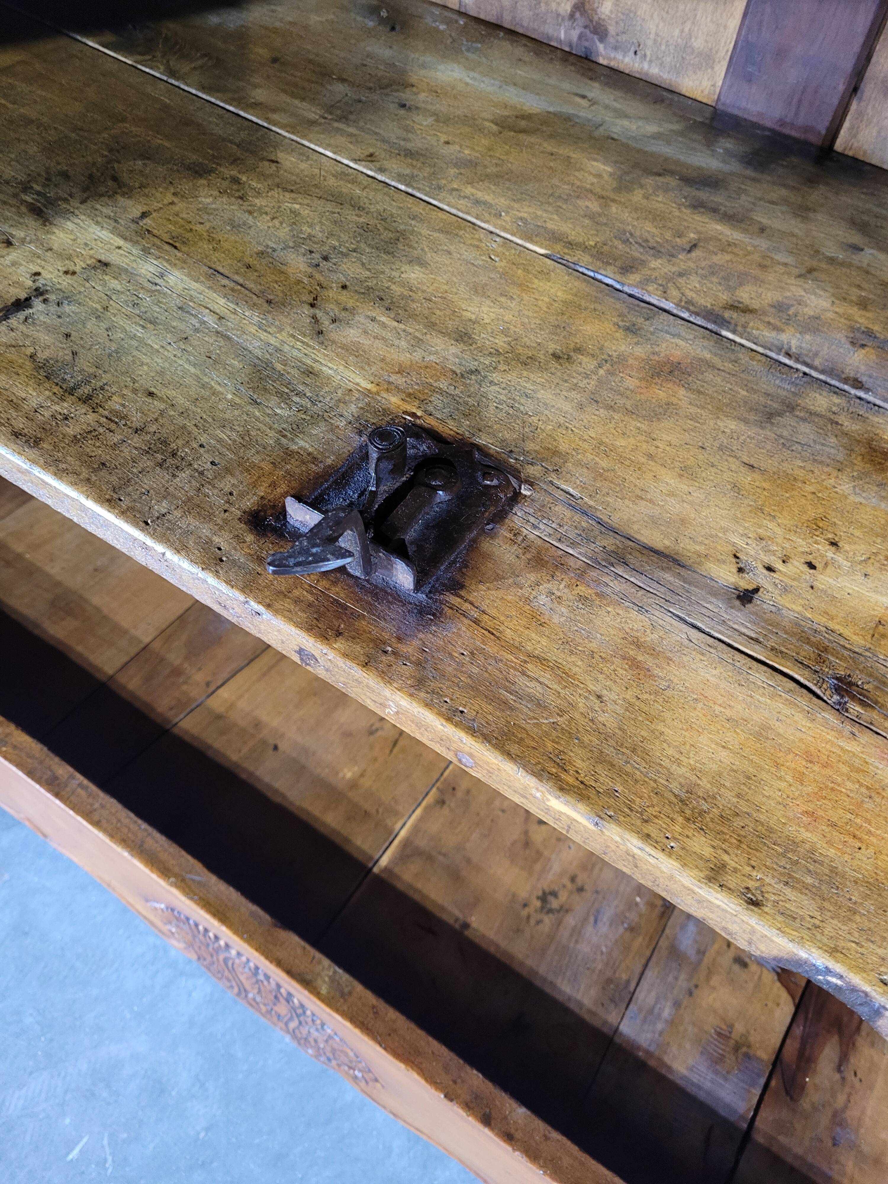 Double-body sideboard in cherry wood, Louis XV period