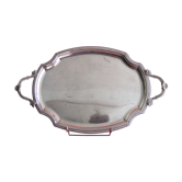 Louis XVI style silver metal plateau