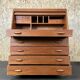 60s 70s Teak Secretary Danish Modern Desk Dyrlund Design Denmark 60s 70s