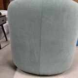 Fauteuil cabriolet en tissu vert menthe