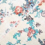 Blue floral vintage runner rug 275x74cm