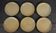 6 stoneware dessert plates, Auger Pottery