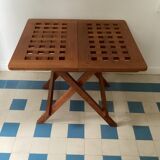 Folding coffee table in solid teak from Borneo