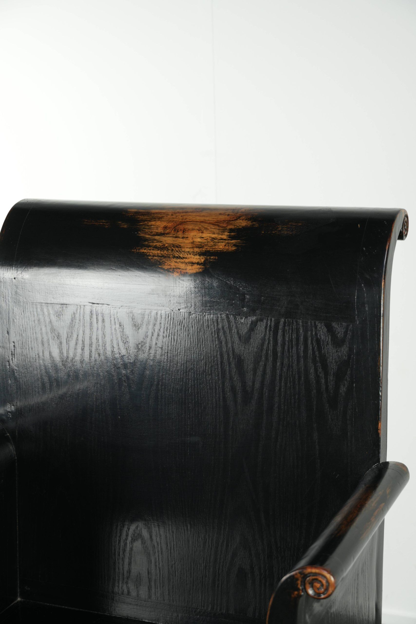Chaise en bois noir / chaise d'appoint de style chinois