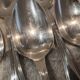 12 silver-plated soup spoons, Christofle goldsmith, Spatours model