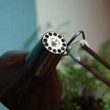 Vintage 1970s architect brown desk lamp
