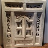 Mirror with colonial style shutters 60x70cm